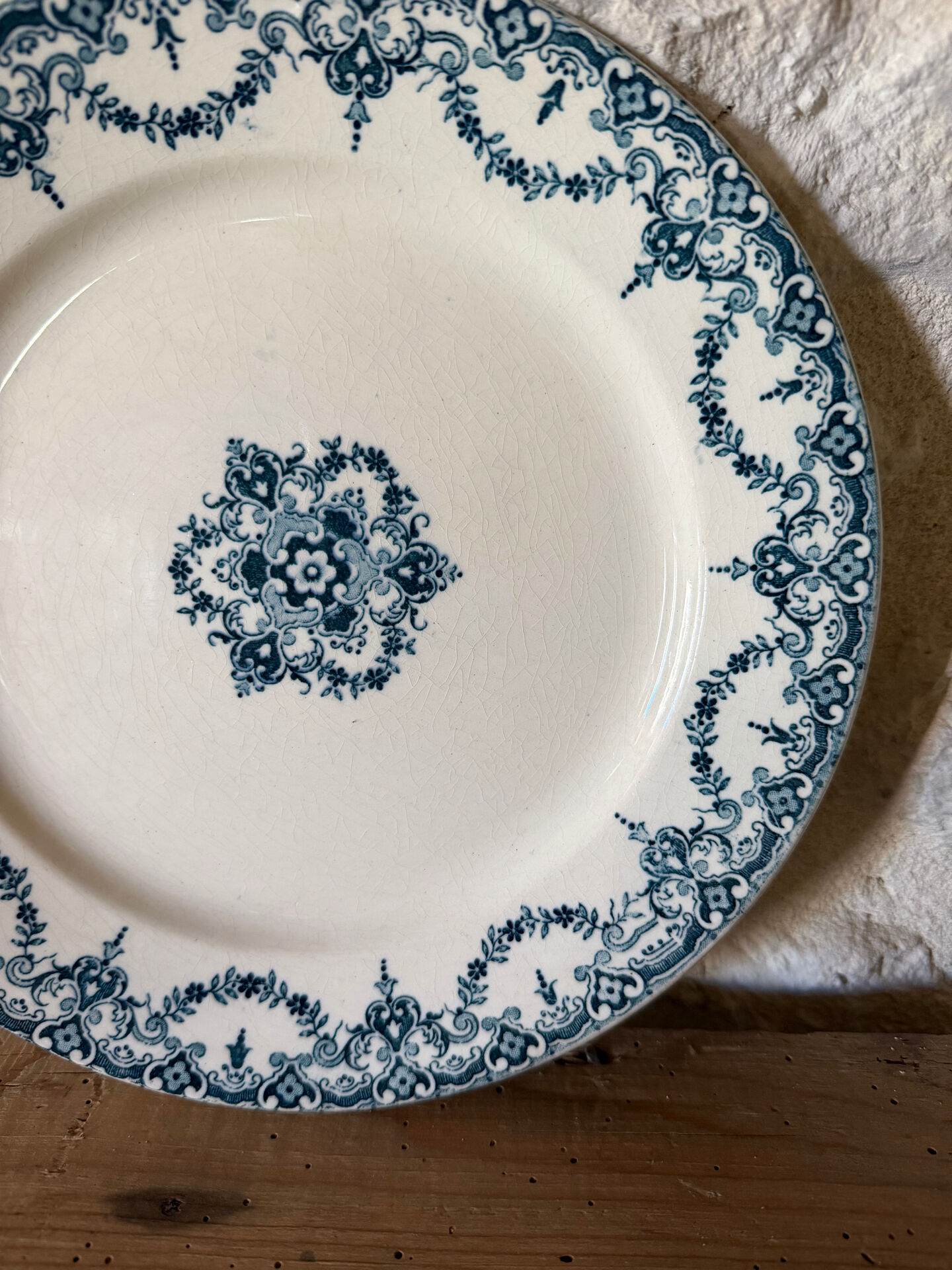 Ironstone plate Émile Bourgeois Excelsior model