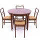 Dining set Poland, mid-20th century. After renovation.