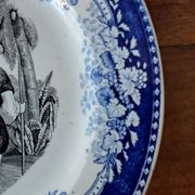 Orientalist plate U&C Sarreguemines. Gold medal 1844