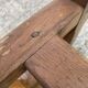 Solid oak farmhouse bench 220cm for rustic farmhouse table 1950
