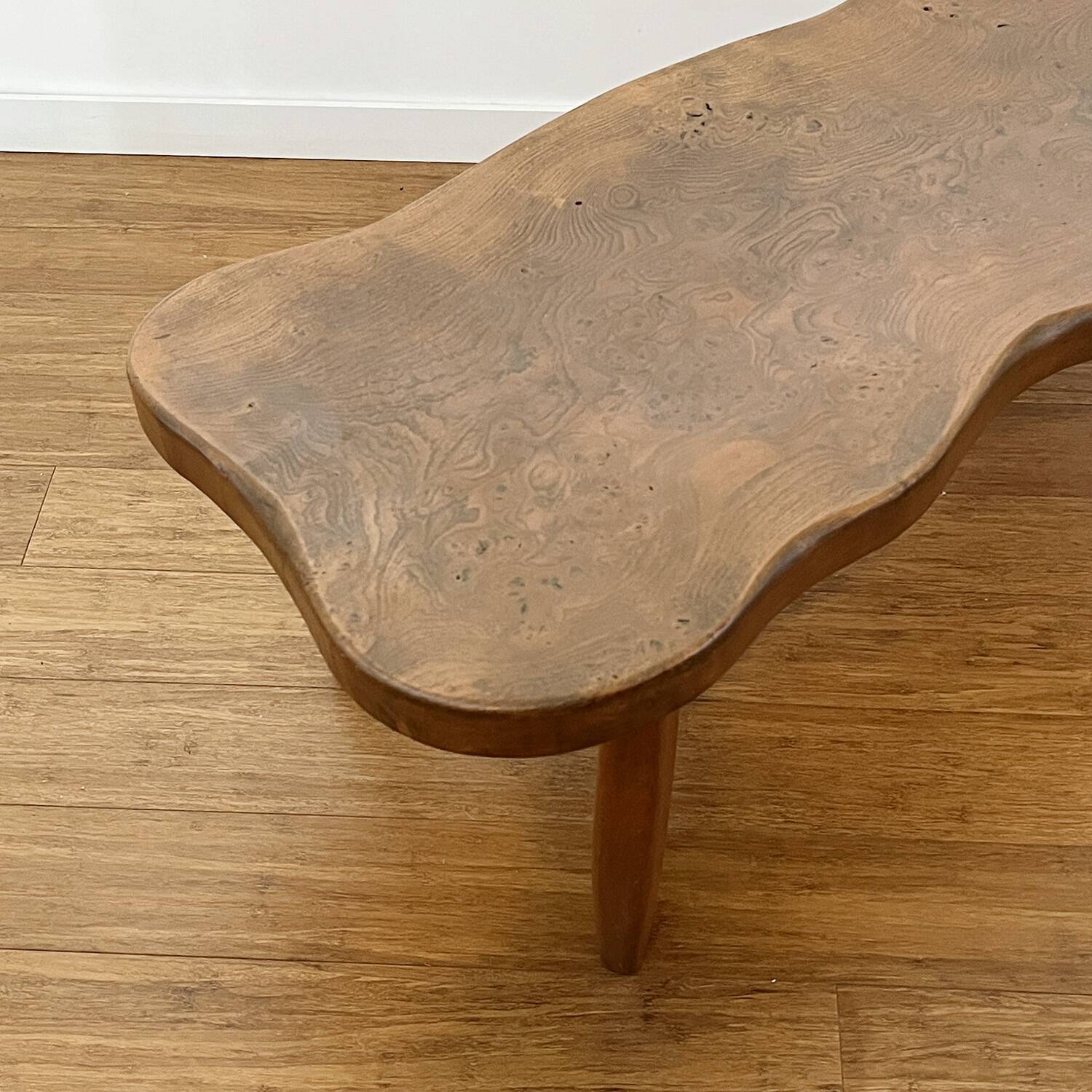 Coffee table with organic shapes