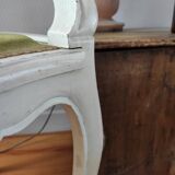 Pair of patinated armchairs