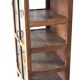 Tek window cabinet / four interior compartments / twelve glass panels