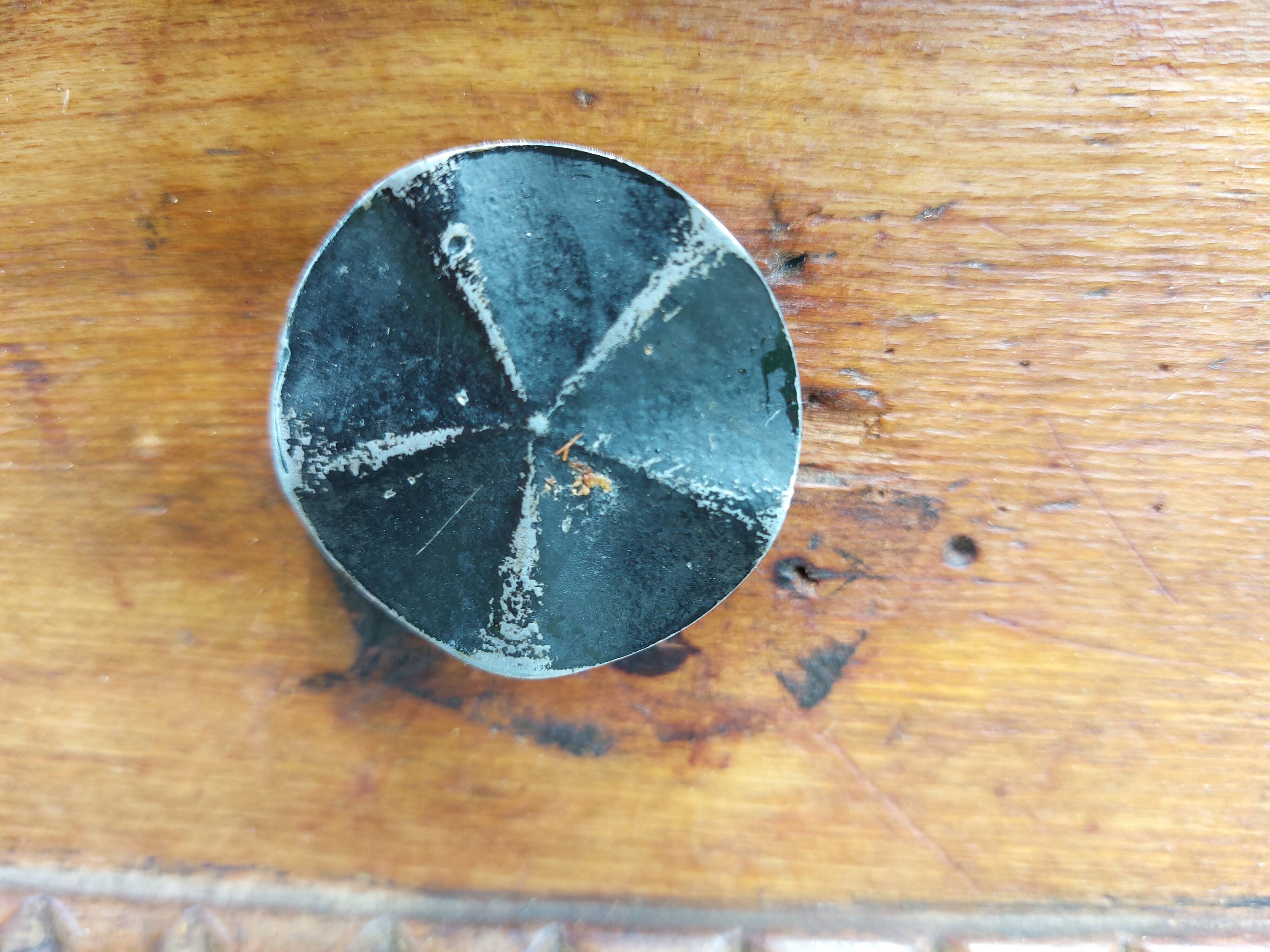brutalist wooden table