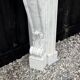 Louis XV style fireplace in Carrara marble, circa 1980