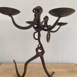 Berber dish, painted terracotta