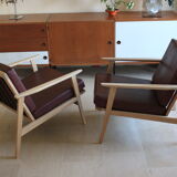 Fauteuil scandinave en hêtre