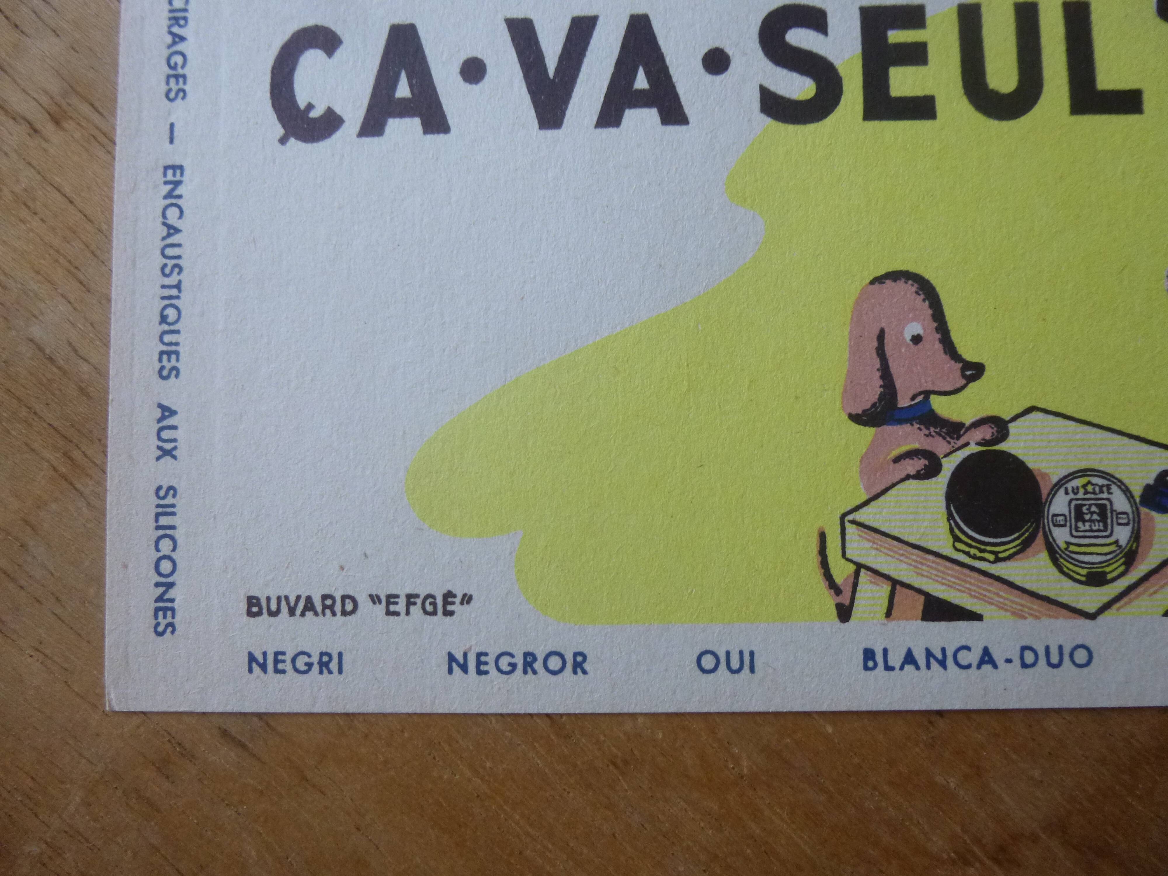 1950s advertising poster Shoe polish