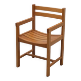 Fauteuil en orme massif, 1970
