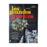 Original movie poster "Les Grandes Gueules" Lino Ventura, Bourvil 60x80cm 1965