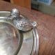 Silver metal tray