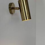 Applique vintage laiton orientable, France, 1950