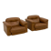 De Sede DS-101 camel brown vintage armchairs