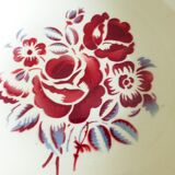 Hollow plate Sarreguemines model Rose