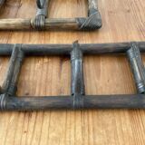 Pair of rattan coat racks from the 60s and 70s