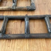 2 portemanteaux en rotin, années 60-70