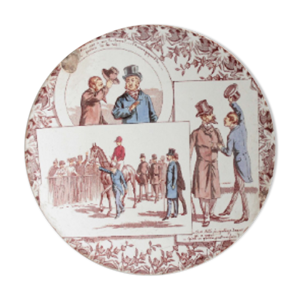 Assiette décorative ancienne française