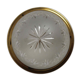 Plafonnier en cristal sablé ciselé style Napoléon III