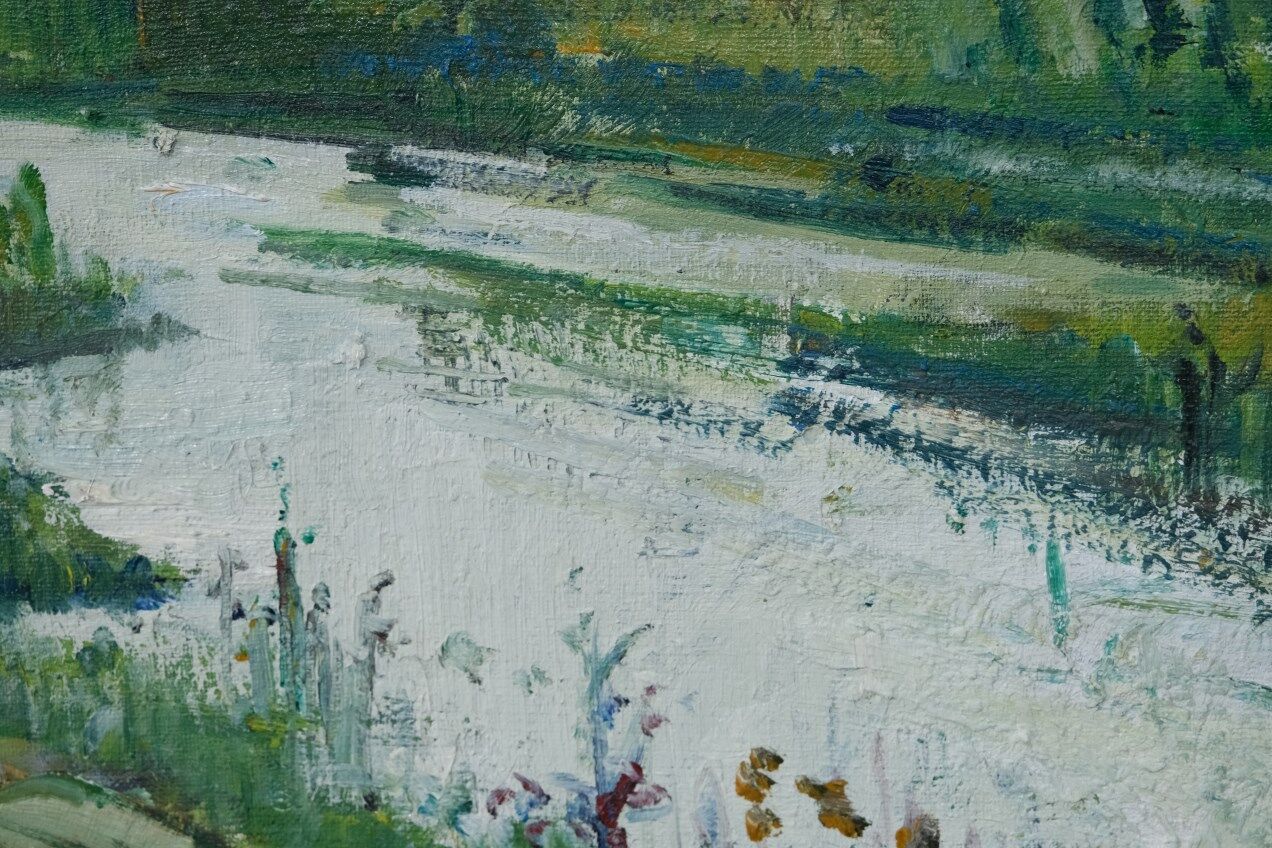 Oil on canvas by Gunnar Herman Berglund 1970