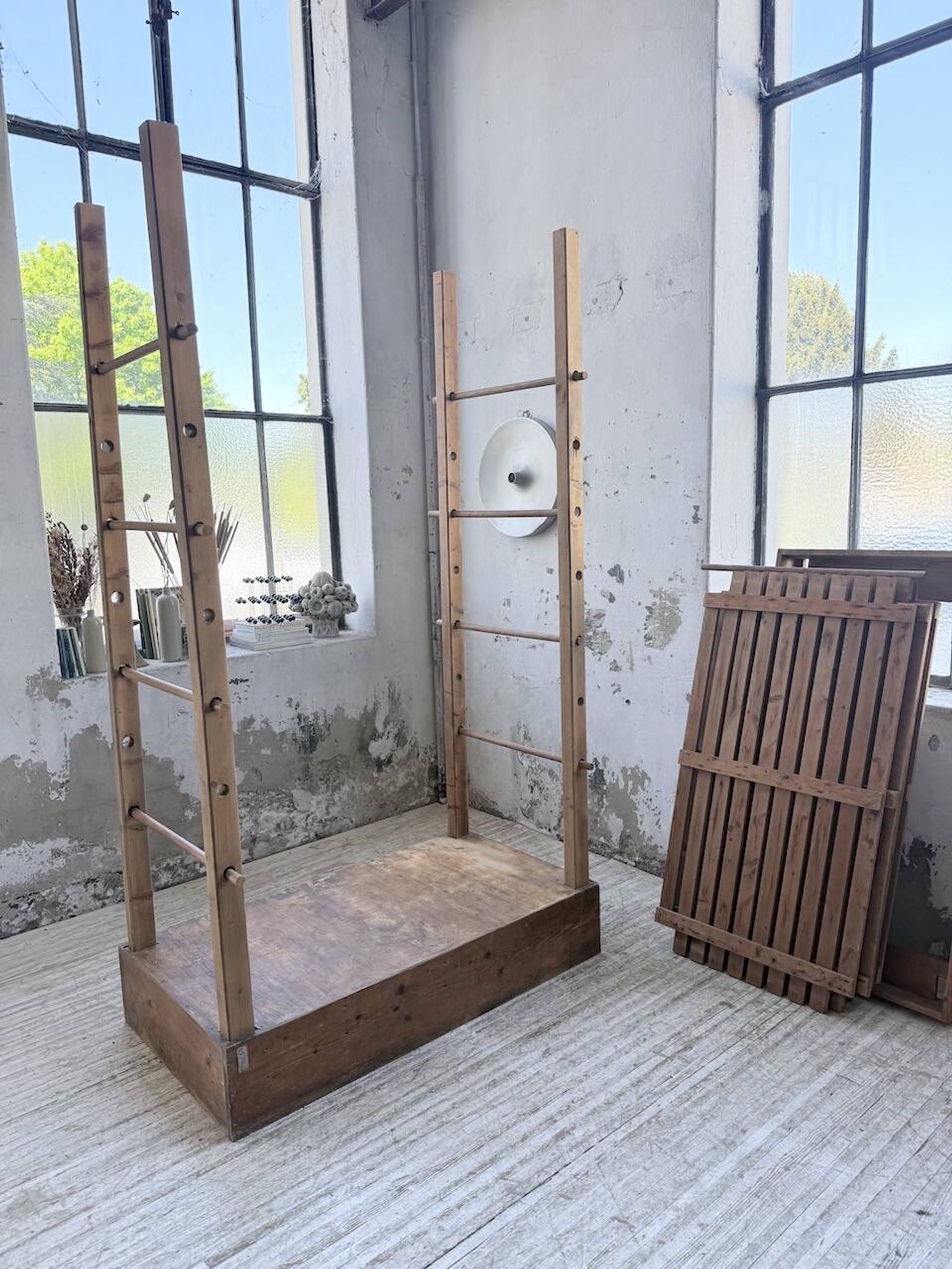 Bibliothèque étagère de métier 1950 démontable