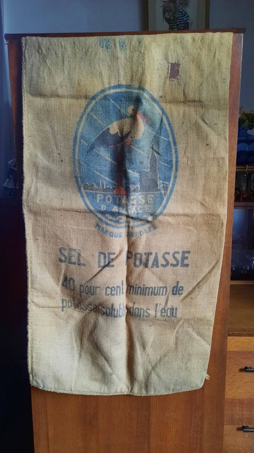 Potash jute bag from Alsace
