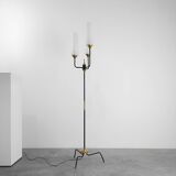 Maison Arlus Three‑Light Floor Lamp, France, 1950