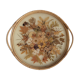 Rattan tray dried flowers