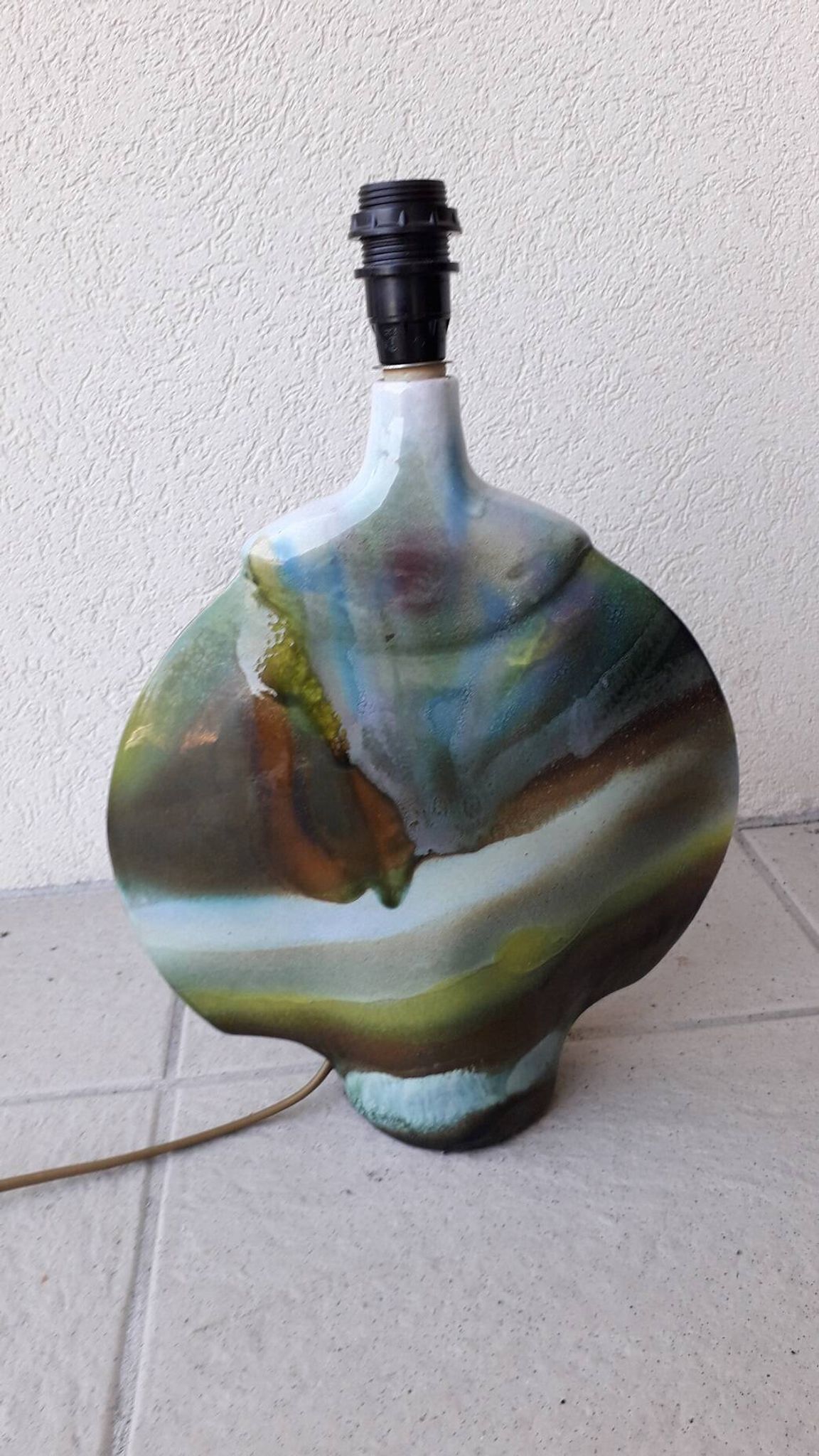 Pied de lampe en céramique