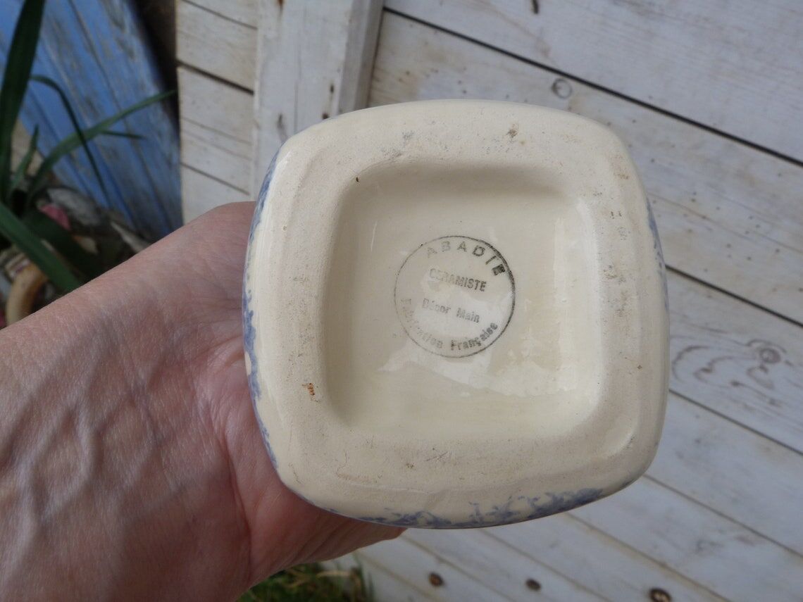 Vase soliflore Quimper Brittany ceramic soliflore