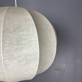 Midcentury space age cocoon hanging pendant ceiling lamp, 1960s