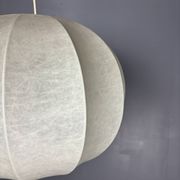 Midcentury space age cocoon hanging pendant ceiling lamp, 1960s