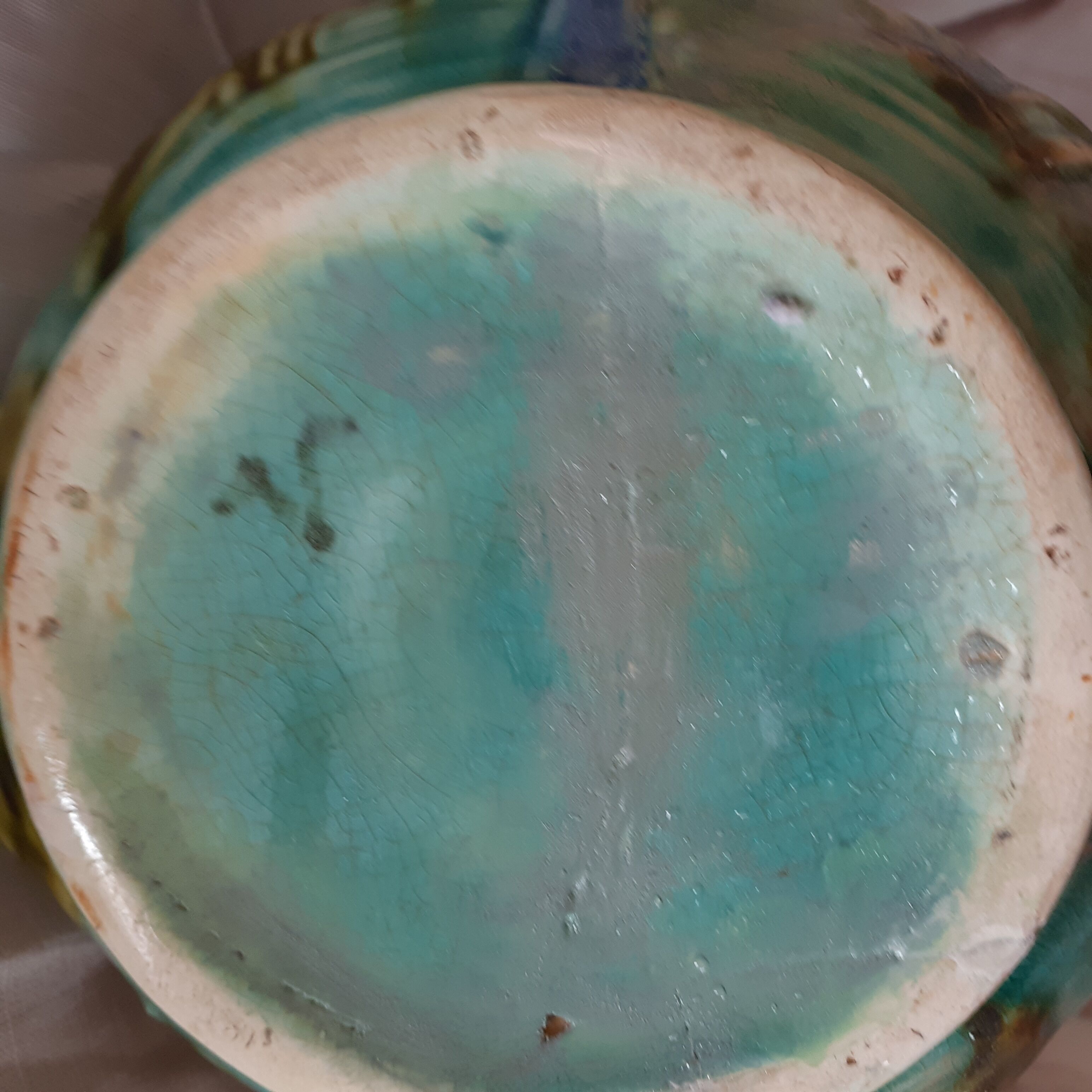 Old dabbling pitcher, herons pattern