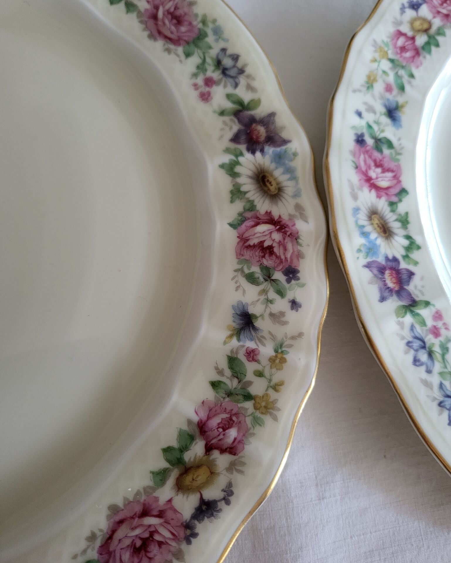 Limoges Bernardaud 5 Flat Plates in porcelain