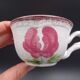 Set of 10 tea cups or coffee Niderviller model Cassandra - Flower decoration