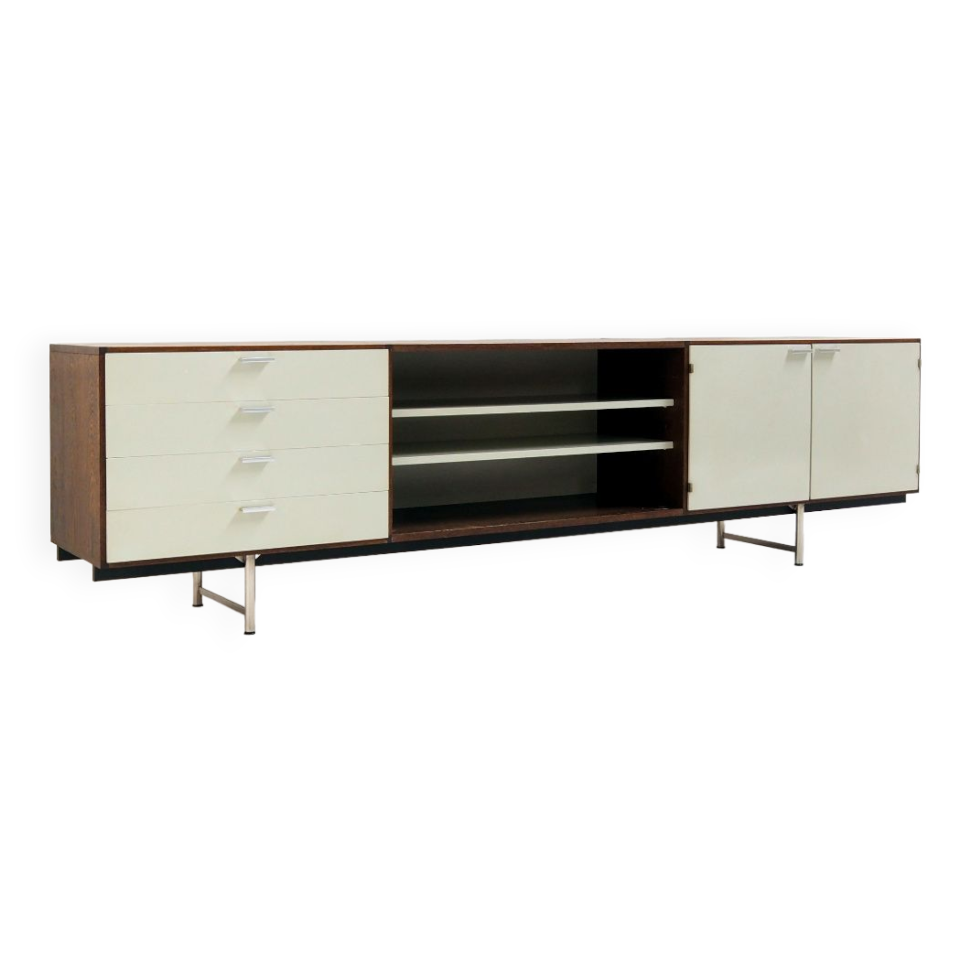Sideboard in Wengé and White by Cees Braakman for Pastoe