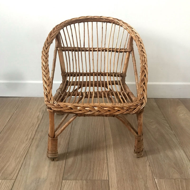 Fauteuil enfant osier