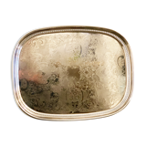 Christofle serving tray in silver metal