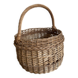 Panier osier rond