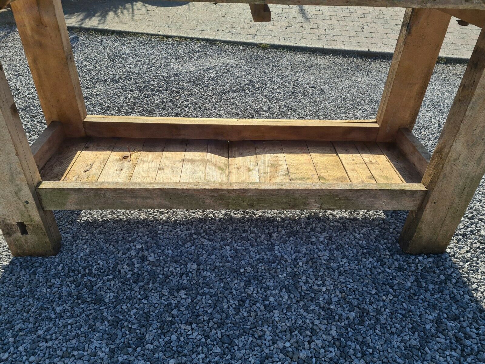 Wooden cabinetmaker's workbench