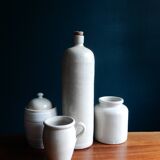 Enamelled grey sandstone bottle