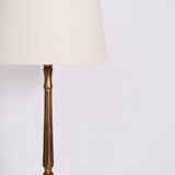 Gilded turned wood floor lamp, 1930s