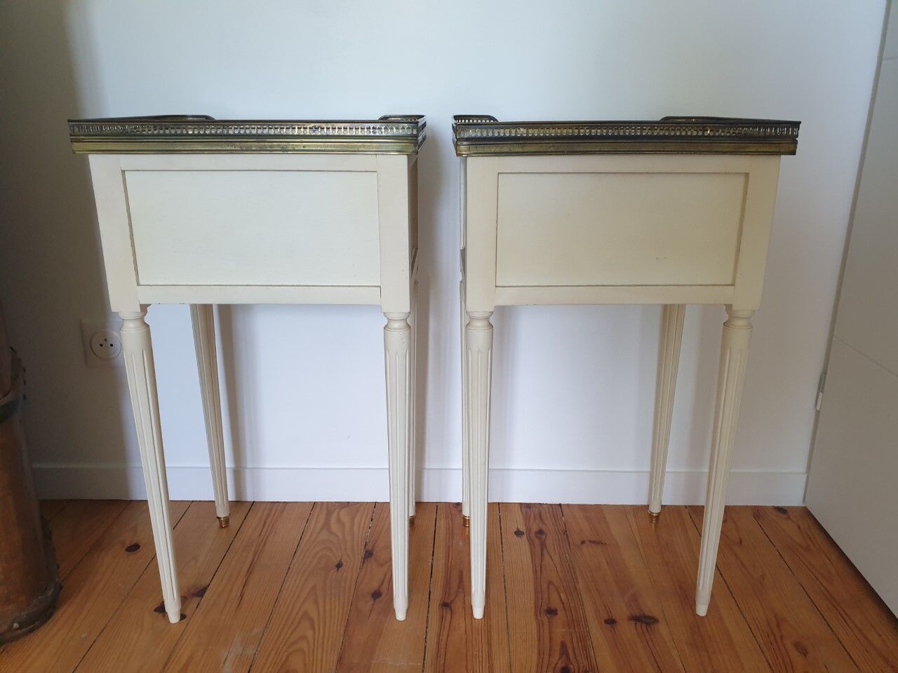Pair of ancient bedside tables