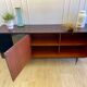 Enfilade vintage design années 60 / 70 – bois et laque noire