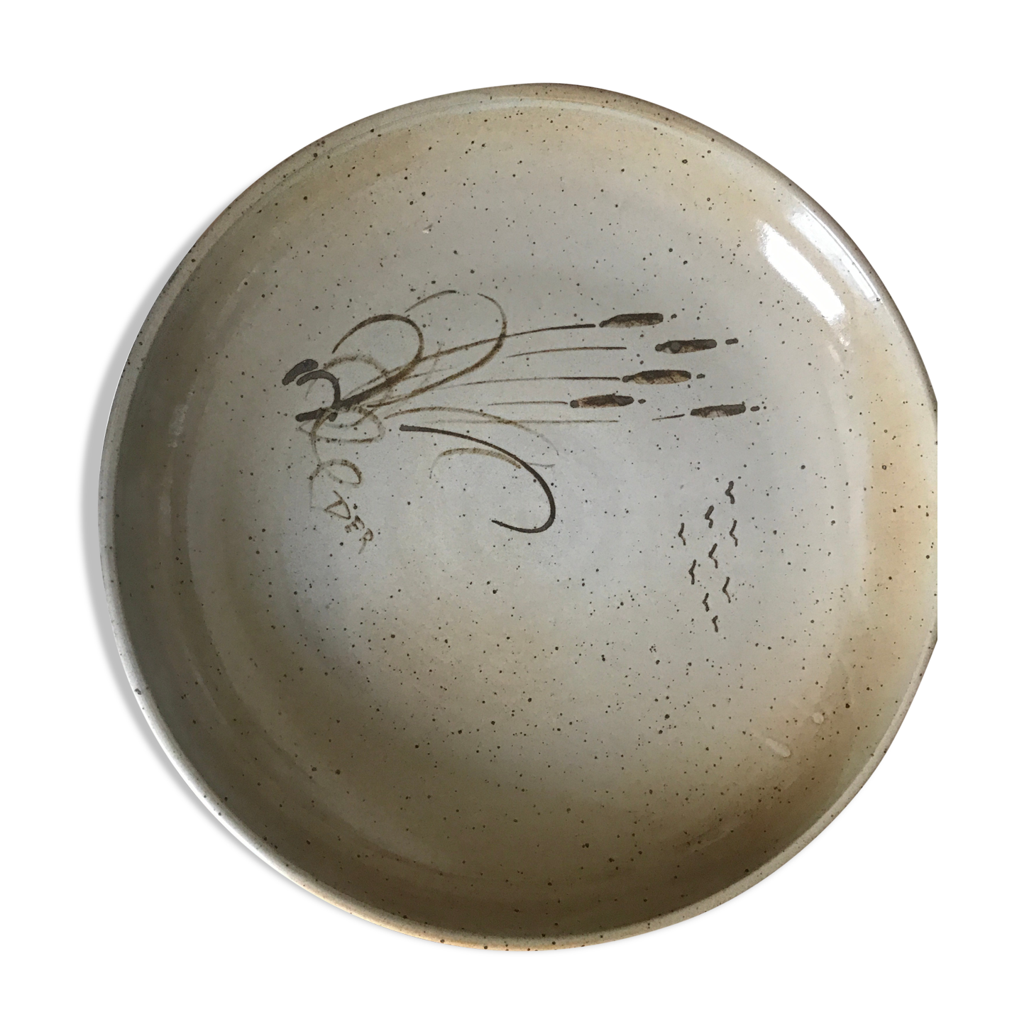 Large sandstone dish sign