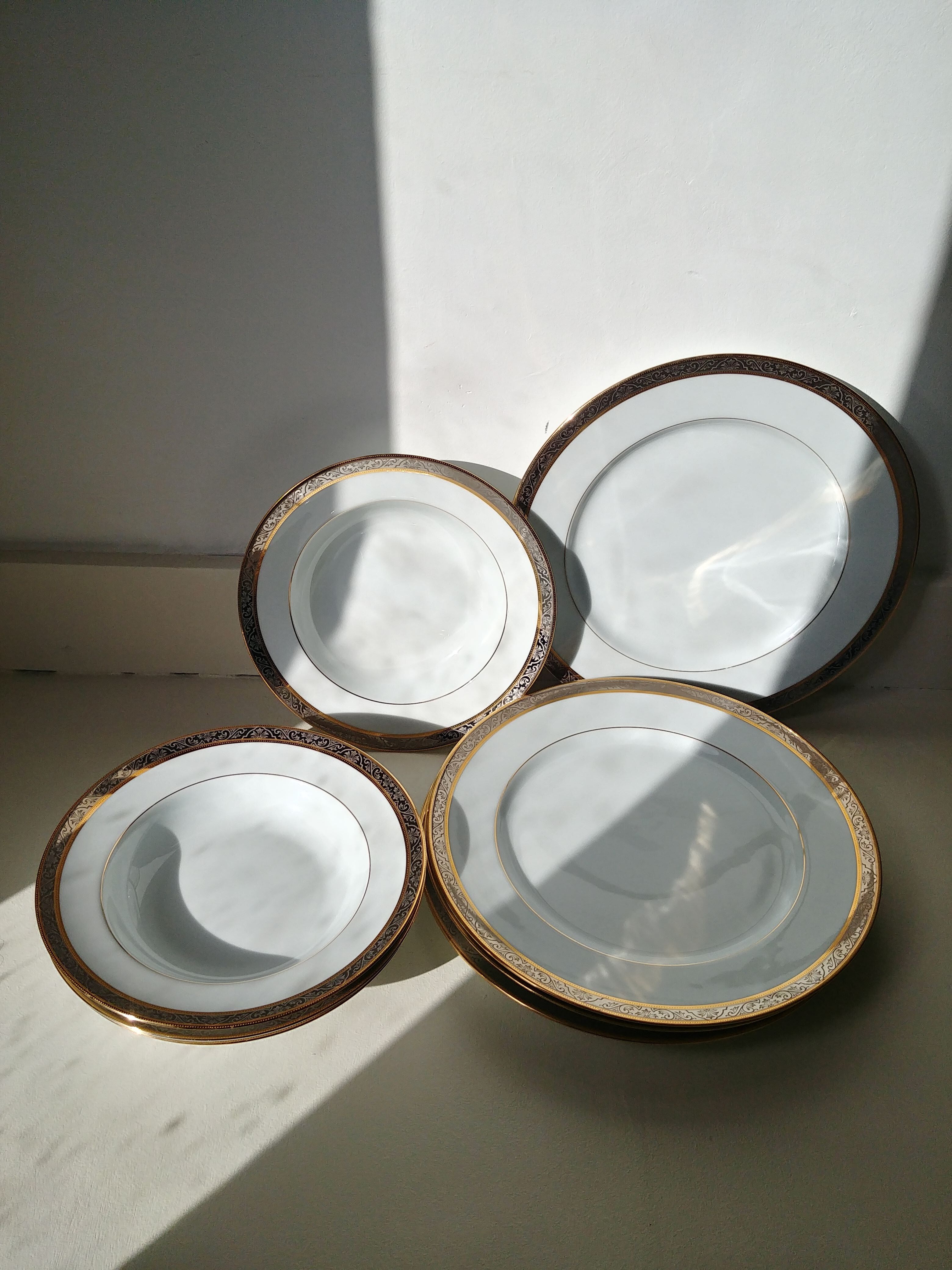 8 Limoges plates