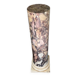 Column in purple and white breccia marble from Carrara, 19th century