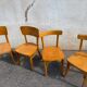 2 duos de chaises bistrot vintage