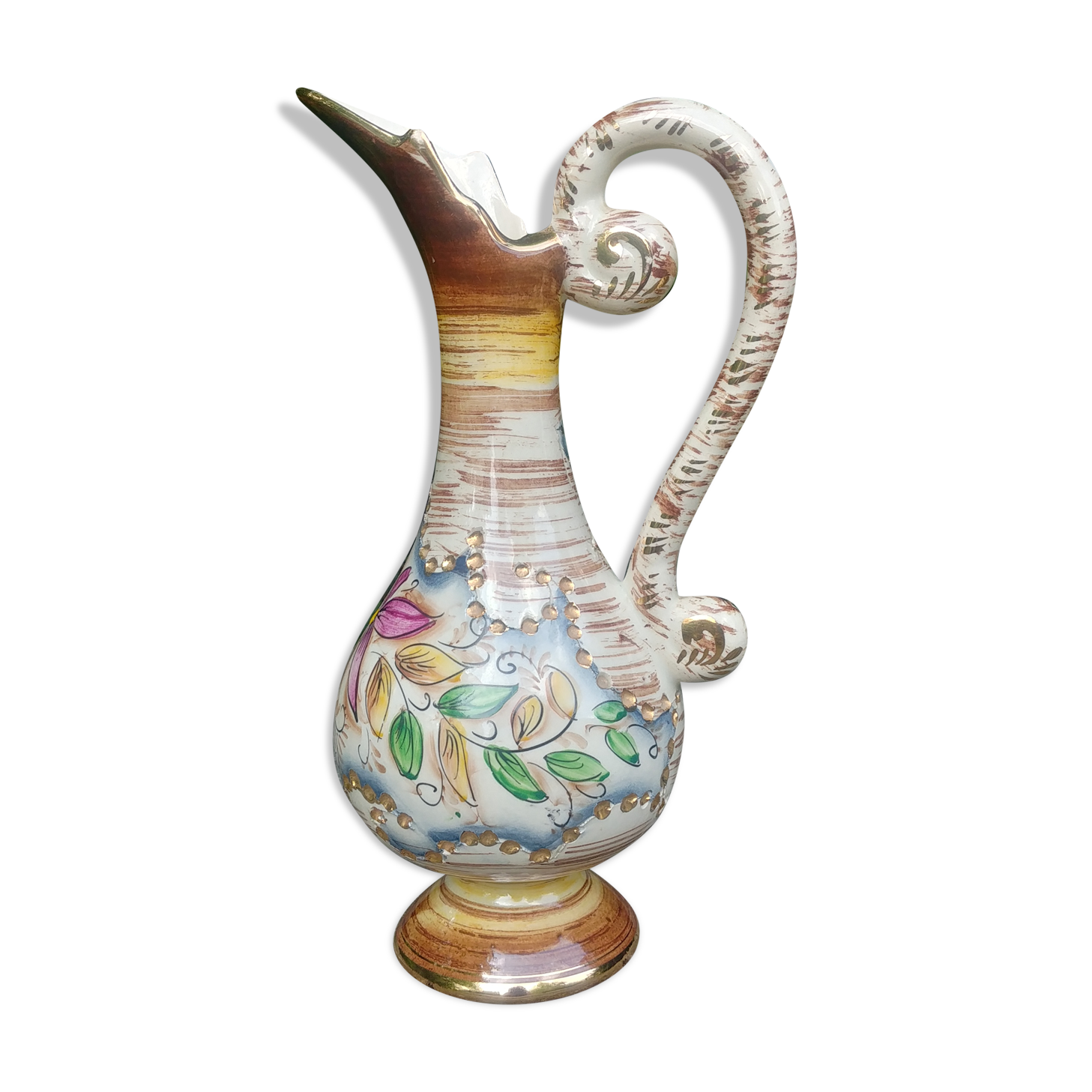 Carafe in porcelain from the faiencerie H Bequet Belgium