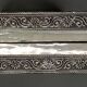 Handcrafted ethnic jewelry box - Hand-pushed silver iron - India - 70's