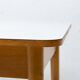 Midcentury formica and wood central table, Czechoslovakia, 1960s